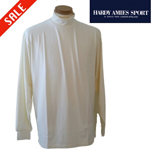 ハーディエイミス　スポーツ/HARDY AMIIES SPORT MIP長袖Tシャツ LLサイズ 104-白系