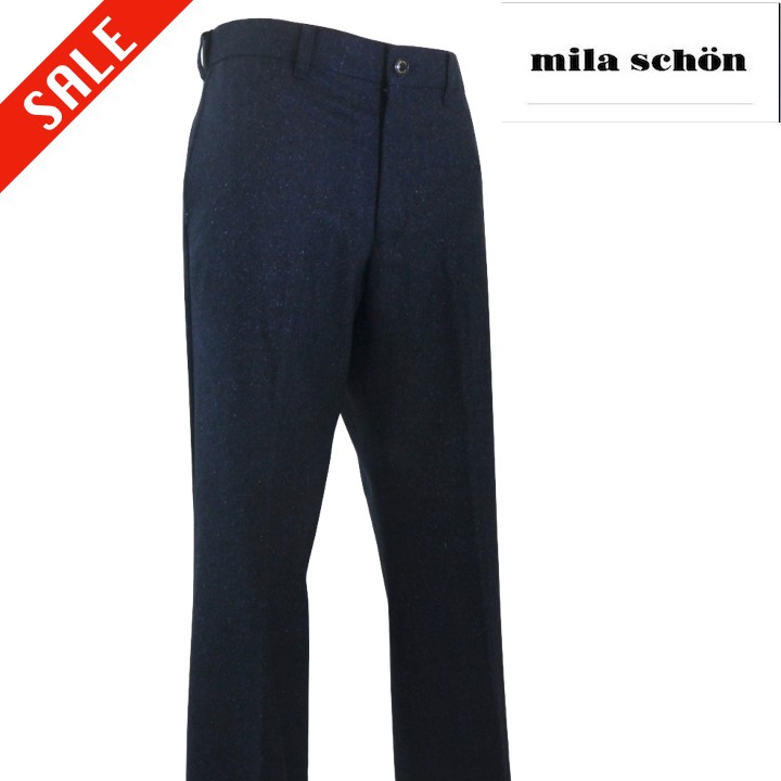 ミラショーン/mila schon【秋冬物】ノータックスラックス 1061-ネイビー 489/86・50/90cm｜メンズ　つちだ
