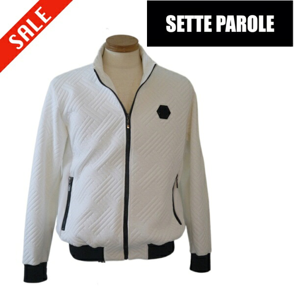 セッテパローレ/SETTE PAROLE 秋冬物 トラックジャケット 48/Lサイズ 102-白系 sp22-01