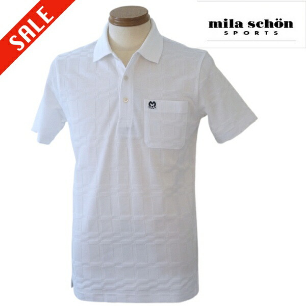 【日本製】ミラショーンスポーツ　半袖ポロシャツ　ゴルフポロシャツ mila schon セール50％OFF ミラショーンスポーツ milaschon