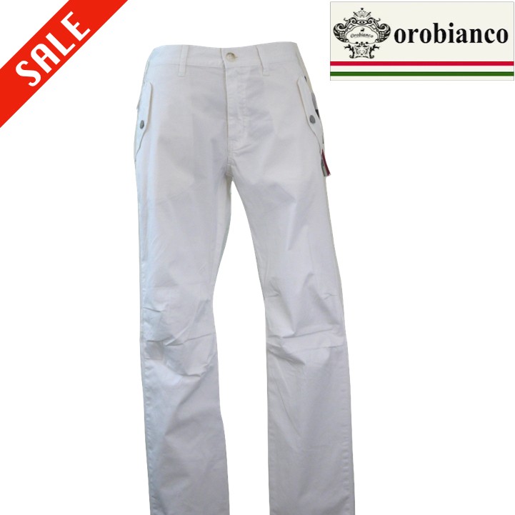 【春夏SALE】 オロビアンコ/orobianco 春夏物 デザインパンツ 172-白 48/86cm