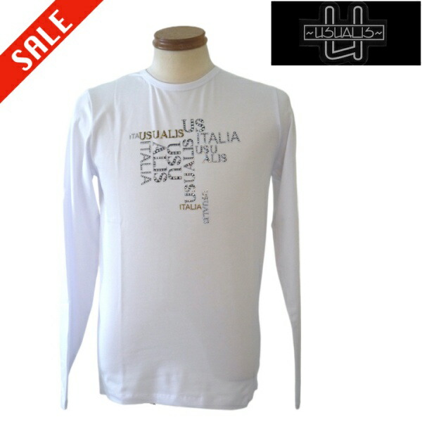ウザリス/USUALIS 長袖Tシャツ XXXLサイズ 白系|メンズ つちだ