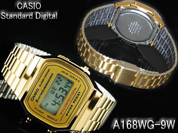 CASIO カシオ チープカシオ A168WG-9W ゴールド 腕時計 美品 男女兼用】CASIO A168WG-9W VINTAGE SERIES カシオ 人気 おしゃれ
