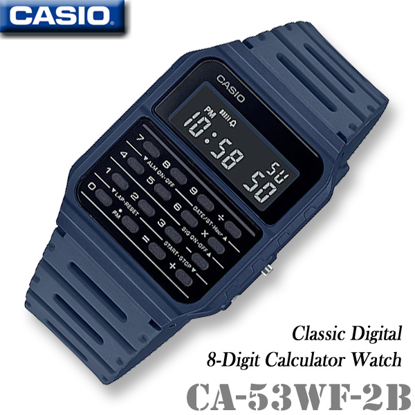 楽天市場 Casio Ca 53wf 2b Calculator Vintage Mannish Color カシオ