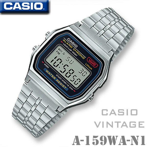 CASIO チープカシオ チプカシ A159WAD-1D 並行輸入品 スタンダード デジタル 並行輸入品 10年保証 CASIO STANDARD