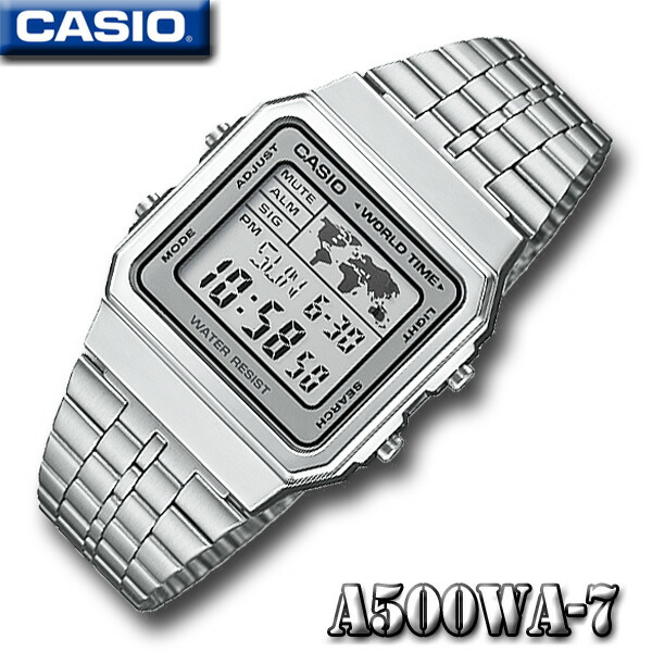 楽天市場】安心！【新品電池に交換して発送】CASIO A500WA-1 カシオ