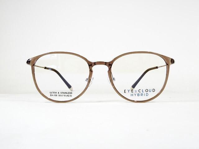 EYEsCLOUD アイクラウド ハイブリッドEH-106 C-2 特殊プラスチックフレーム 軽量眼鏡 老眼鏡・遠近両用対応 新品 送料無料|MGCメガネ販売店
