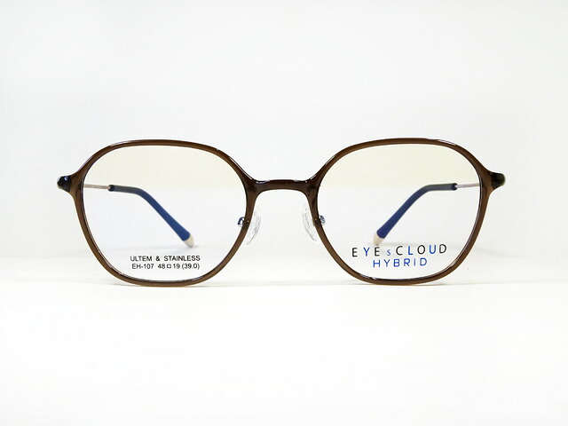 EYEsCLOUD アイクラウド ハイブリッド EH-107 C-2　特殊プラスチックフレーム 軽量 眼鏡 老眼鏡・遠近両用対応 新品 送料無料