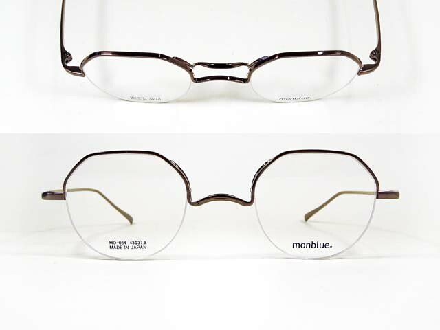 【個性派】monblue(モンブルー) MO-034 BR-3 メタル 【送料無料】｜ＭＧＣメガネ販売店 13,690円