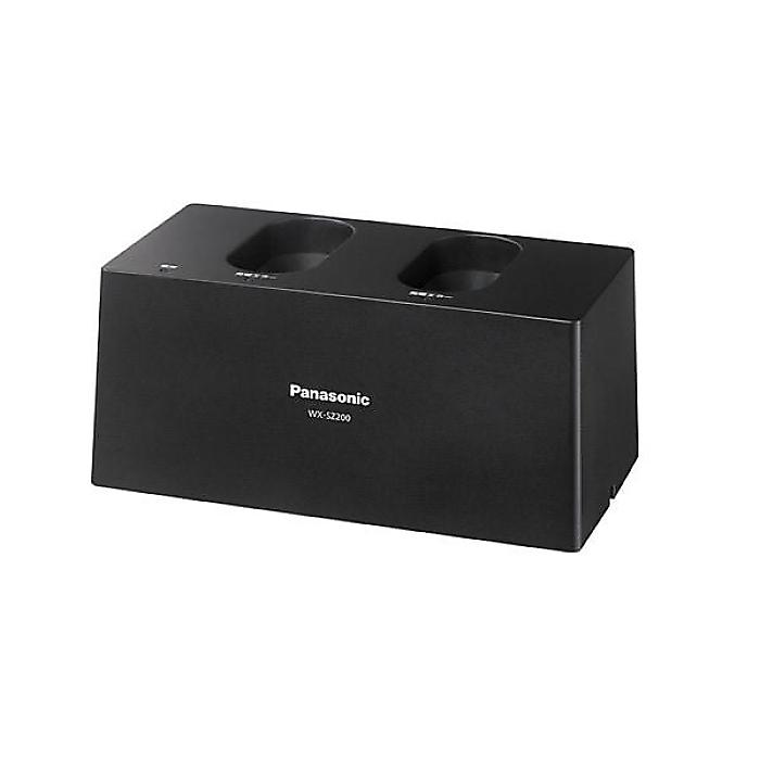 Panasonic ワイヤレスマイクロホン×2本、ワイヤレス充電器×1台 ピンマイク Panasonic WX-ST300 3台 充電器 WX-SZ100 1.9GHz帯