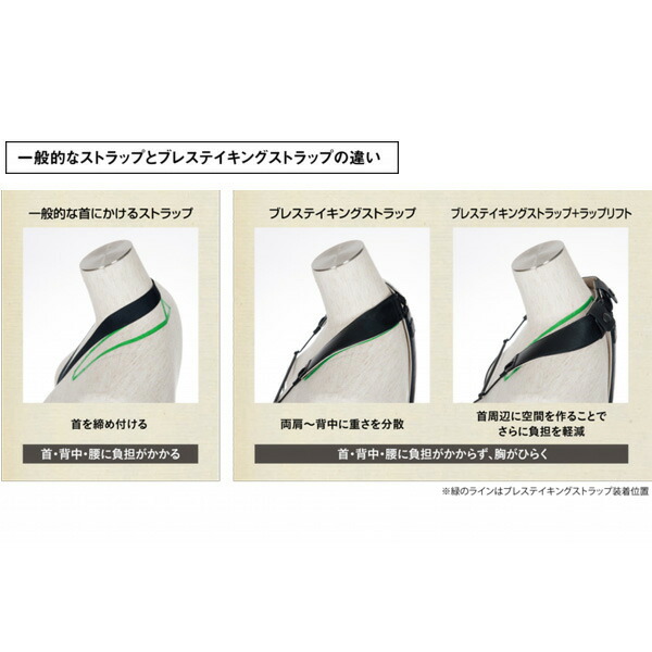 breathtaking(ブレステイキング)/LithePremium2(Sサイズ/BLACK)セーフティフック-サックス用ストラップ-