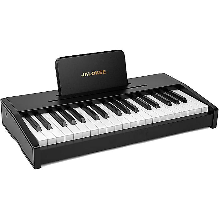 JALOKEE / デジタルキッズピアノ（黒いこと/37鍵）ちびっ子用 音育手あそび 木製 赤ちゃん用 差し上げ物に至適 お坊っちゃん お嬢さん 生まれ落ちる日 クリスマスホワイトデー 大売り出し