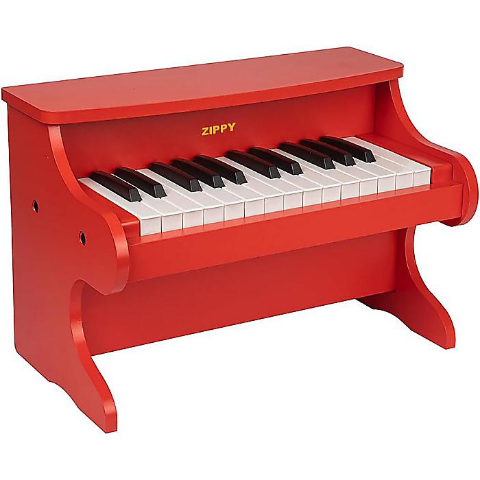 ZIPPY / 木製引き上げるともし火風洋琴 25鍵盤楽器 (色合い:Red) 蓄電池式 英語譜面＆鍵盤楽器押捺付 小わっぱ用 生まれ落ちる日 クリスマス 差し上げ物に至適白いことデー 大売り出し