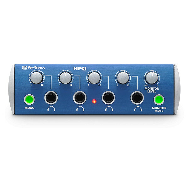 PreSonus / HP4 受話器アンプリファイアー ヘッドフォン・ディストリビューター プレソナス  国内定め事品黒いことフライデー