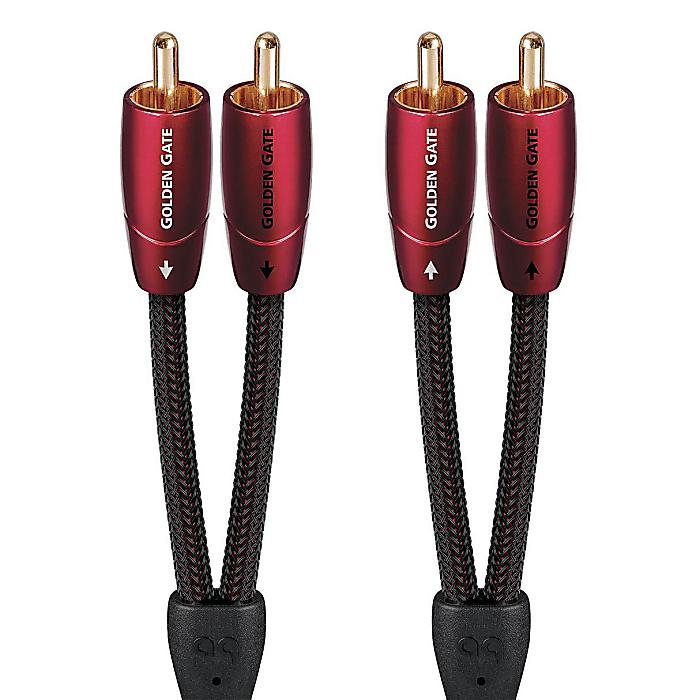 AudioQuest(オーディオクエスト) / GOLDEN GATE (2m / RCA to RCA) i-Pack (5個パック) - インターコネクトケーブル - [GOLDG02RI]新生活応援