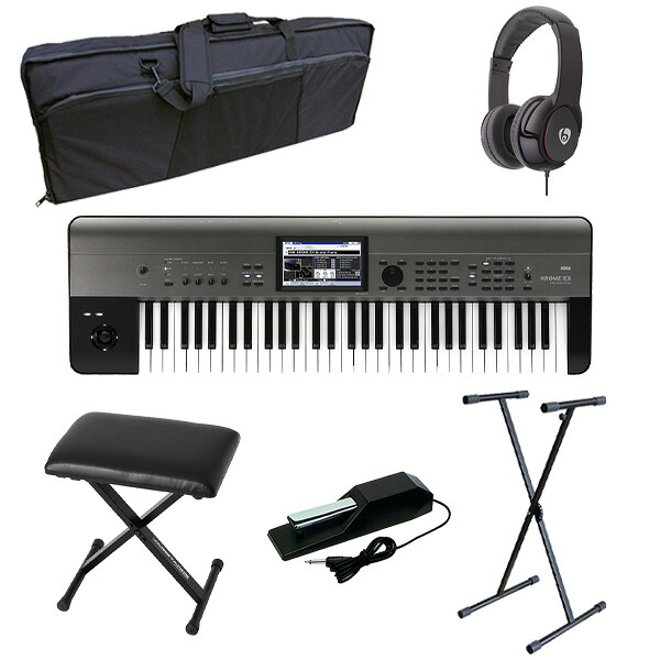 激安人気新品 Ex Krome 61 Korg コルグ イス付きオススメセット 61鍵盤 デジタルシンセサイザー キーボード シンセサイザー Www Kcapplauds Net