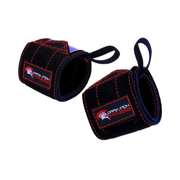 Dark Iron Fitness / LEATHER SUEDE WRIST WRAPS 商品目録一回り ベンチブレス ウエイトリフティング 手関節防御すること 直輸入品 【ダークアイアンフィットネス】夏休特別