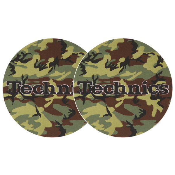 Technics Slipmats (Camouflage / Army) スリップマット (2枚/1ペア) テクニクス夏休スペシャル
