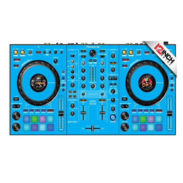 12inch SKINZ / Pioneer DDJ-800 SKINZ (ライトブルー) 【DDJ-800用スキン】 夏休スペシャル