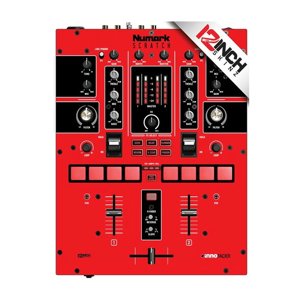 12inch SKINZ / Numark Scratch Skinz （レッド・ブラック) 【Scratch用スキン】夏休スペシャル