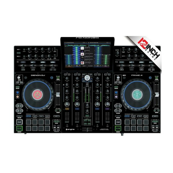 12inch SKINZ / Denon Prime4 SKINZ (ブラック) 【Prime4用スキン】夏休スペシャル