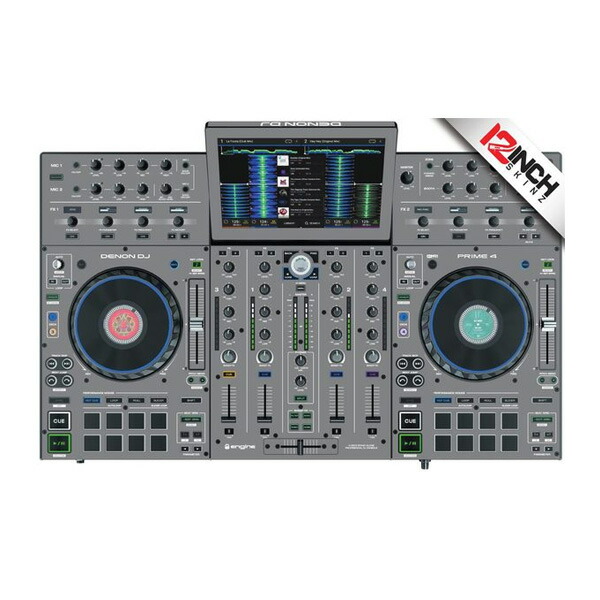12inch SKINZ / Denon Prime4 SKINZ (グレー) 【Prime4用スキン】夏休スペシャル