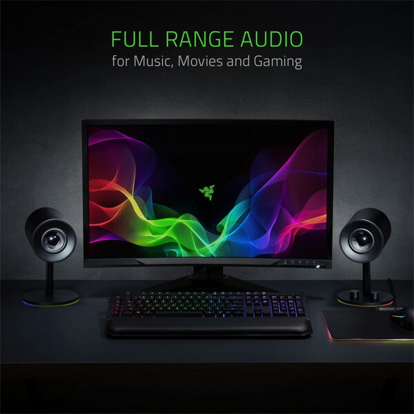 楽天市場 Razer レイザー Nommo Chroma Black Pc用モニタースピーカー ゲーミングスピーカー 直輸入品 ミュージックハウス フレンズ