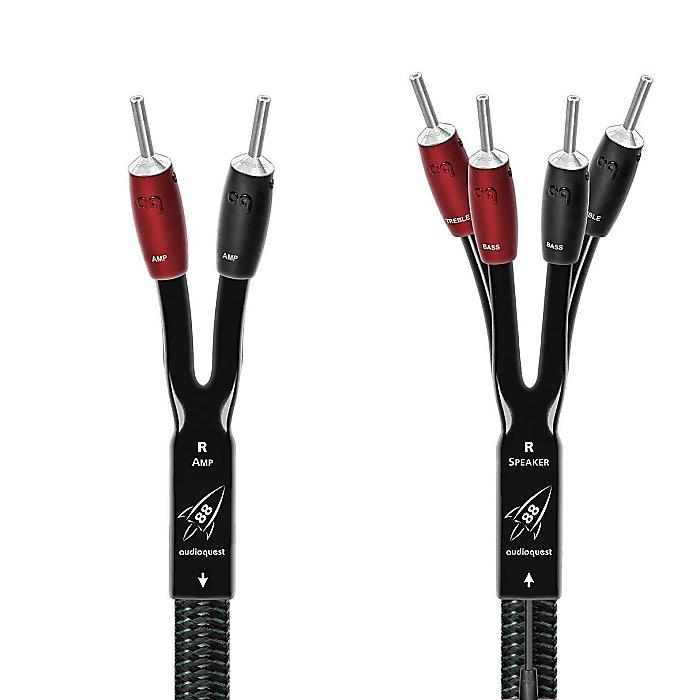 AudioQuest(オーディオクエスト) / Rocket 88 Single-BiWire SureGrip 500コネクタ付き スピーカーケーブル バナナ端子（シルバーメッキ） 3.6m ペア（左右2本セット） [ROCK8812SBS]新生活応援｜ミュージックハウス フレンズ 157,043円