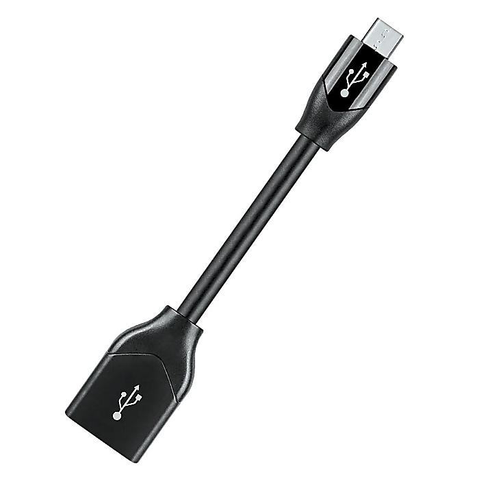 AudioQuest(オーディオクエスト) / DragonTail USB A → Micro USB アダプター（シルバー導体・ノイズ制御） [DRAGONTAILAND]夏休スペシャル