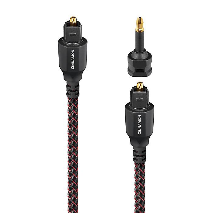 AudioQuest(オーディオクエスト) / Cinnamon Optical Toslink Fiber-Optic Cable + Mini-Adaptor 1.5m / 光デジタル有線テレビ [OPTCIN01.5]新生きて行く勇気付ける