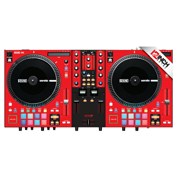 12inch SKINZ / Rane One / Skinz (Colors RED/BLK) 機材用スキン夏休スペシャル