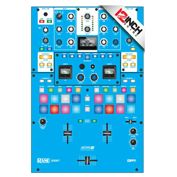 12inch SKINZ / Rane Seventy / Skinz (Colors LTBLUE) 機材用スキン夏休スペシャル