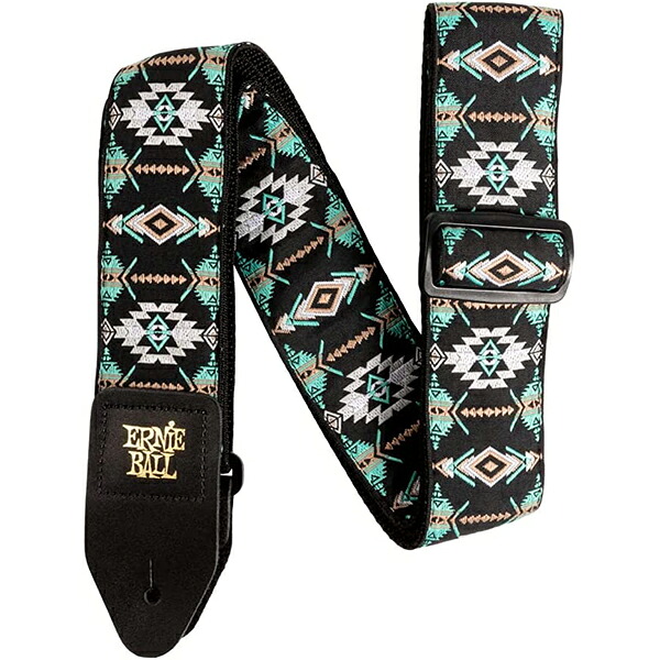 ErnieBall(アーニーボール) / Jacquard Guitar Strap / Southwestern Turquoise / ギターストラップ 【輸入品】夏休スペシャル