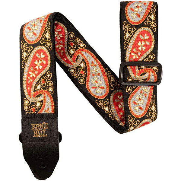 ErnieBall(アーニーボール) / Jacquard Guitar Strap / Midnight Paisley / ギターストラップ 【輸入品】夏休スペシャル
