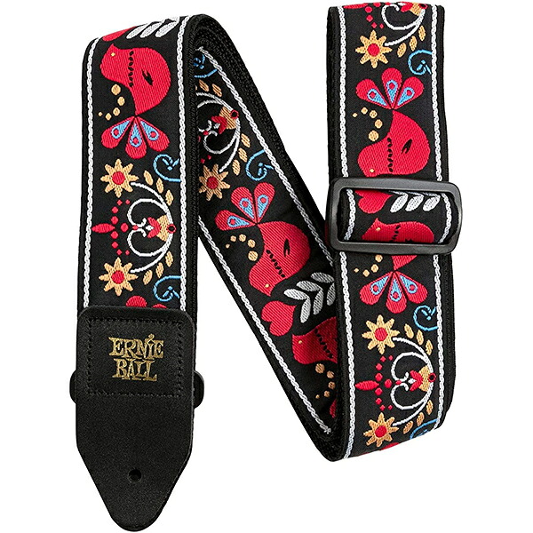 ErnieBall(アーニーボール) / Jacquard Guitar Strap / Redbird Rising / ギターストラップ 【輸入品】夏休スペシャル