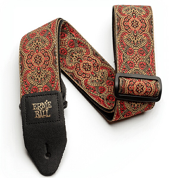 市場 ErnieBall アーニーボール Crimson ギターストラップ Paisley Strap Jacquard Guitar