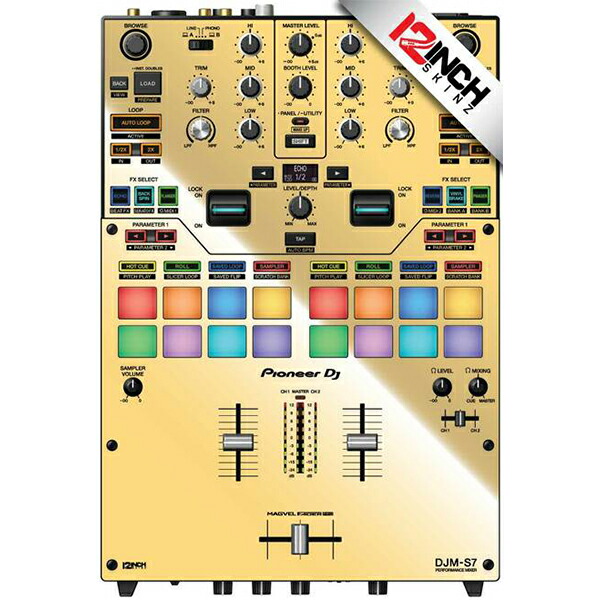 12inch SKINZ MR GOLD Pioneer DJM-S7用 スキンお中元 セール