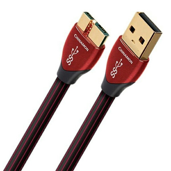 AudioQuest(オーディオクエスト) / CINNAMON 3m (シナモン) micro B to A (USBCIN303MI) / USB 3.0ケーブル新生活応援