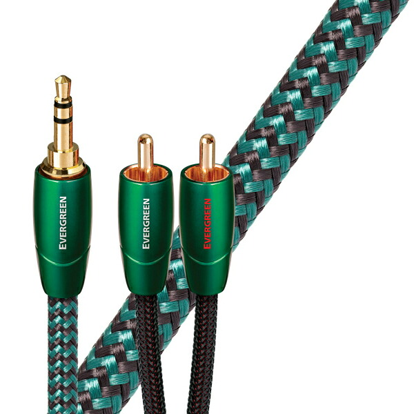 AudioQuest(オーディオクエスト) / EVERGREEN (1.5m / 3.5mm to RCA) - アナログインターコネクトケーブル新生活応援|ミュージックハウス フレンズ