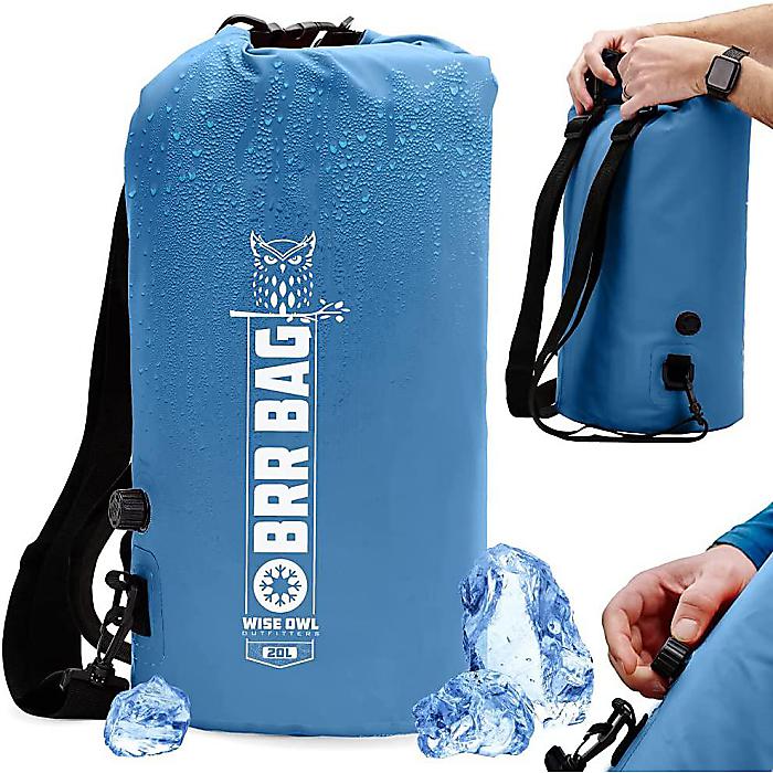 Wise Owl Outfitters / クーラーバックパック 30L Blue / 断熱 目こぼし押しとどめる 雨合羽 難民キャンプ カヤック 山歩き ピクニック 砂浜 アウトドア夏休特別