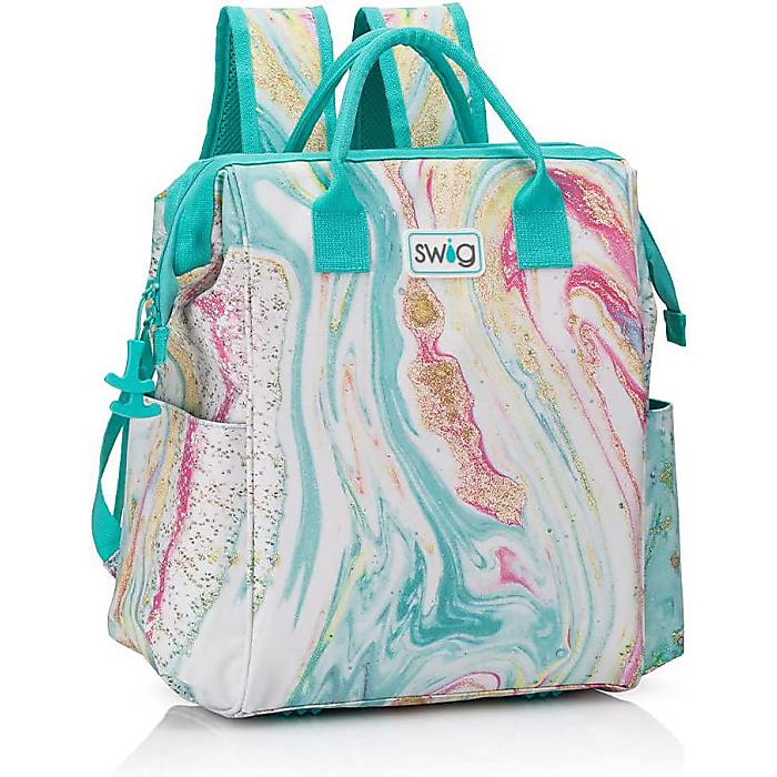 Swig Life / Packi 可愛いデザインのバックパッククーラー 16L (Wanderlust) / ポータブル 軽量 防水 高耐久ジッパー付き ビーチバックパック ソフトクーラー プール ボート キャンプ夏休スペシャル