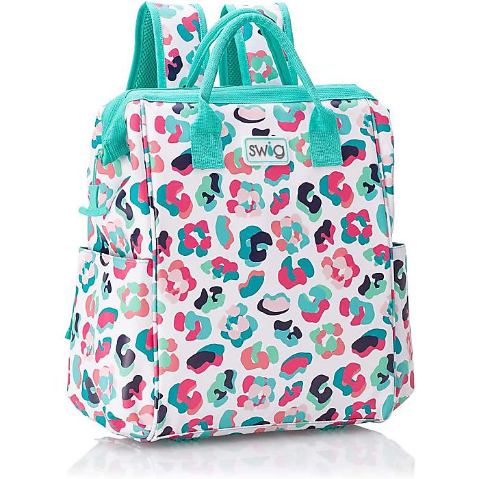Swig Life / Packi 可愛いデザインのバックパッククーラー 16L (A Party Animal) / ポータブル 軽量 防水 高耐久ジッパー付き ビーチバックパック ソフトクーラー プール ボート キャンプ夏休スペシャル