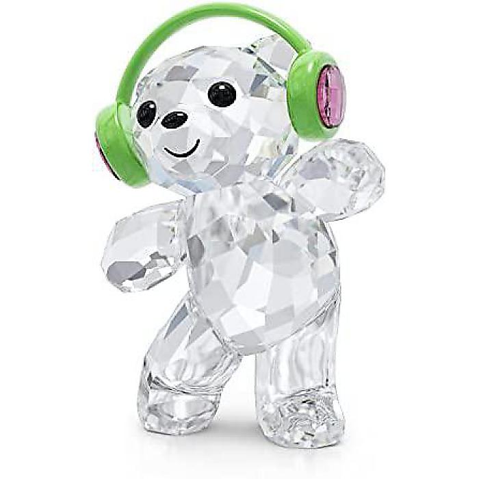 Swarovski(スワロフスキー) Kris Bear Just Dance Figurine(クリスベア ジャスト社交ダンス フィギュリン サクラ色＆読みやすい 水晶＆緑であること金属元素)新生きて行く勇気付ける