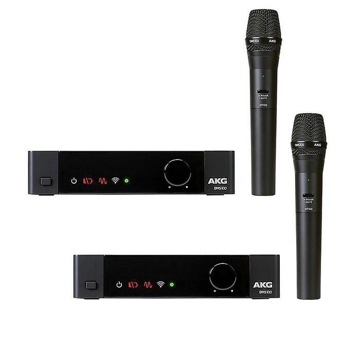 楽天市場】AKG ワイヤレスシステム (楽器やヘッドマイク用送信機2つ