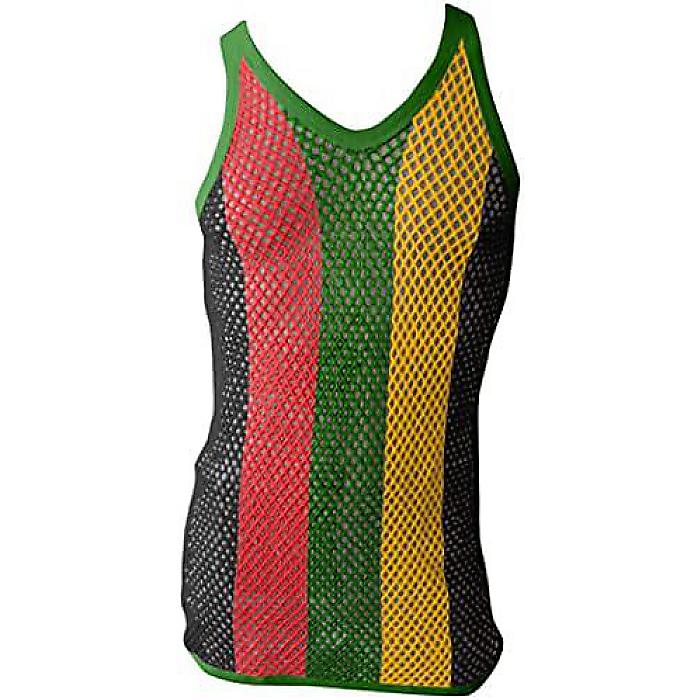 crystal  網シャツ　タンクトップ　ラスタ　レゲエ 楽天市場】CRYSTAL THE ORIGINAL ENGLISH STRING VEST (SKY BLUE