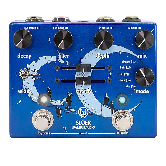 Walrus Audio(ウォルラスオーディオ) / Sloer Stereo Ambient Reverb (Blue) - リバーブ -【2023年8月5日発売予定】