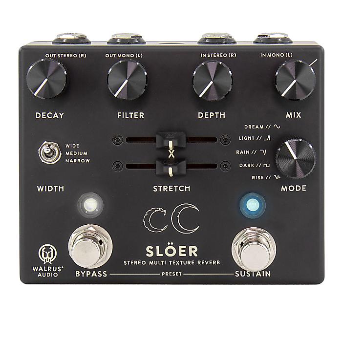 Walrus Audio(ウォルラスオーディオ) / Sloer Stereo Ambient Reverb (Black) - リバーブ -【2023年8月5日発売予定】