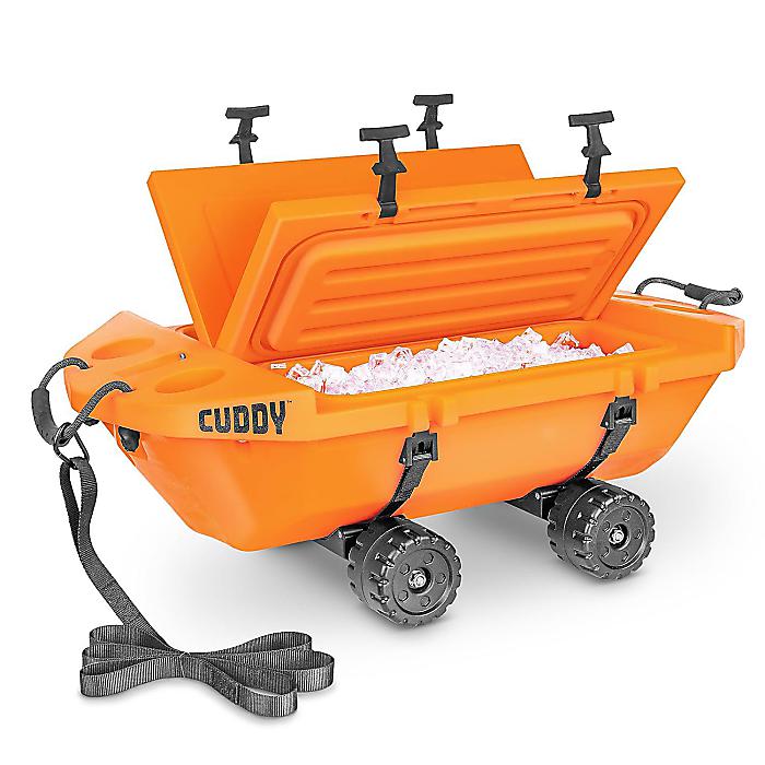 GoSports Outdoors(ゴースポーツアウトドア) / Cuddy クローラークーラー キャスター付き / 40クォート 水陸両用 / 舟型クーラー【オレンジ】夏休スペシャル