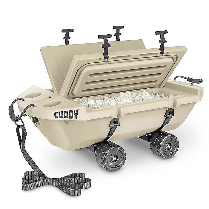 GoSports Outdoors(ゴースポーツアウトドア) / Cuddy クローラークーラー キャスター付き / 40クォート 水陸両用 / 舟型クーラー【タン】夏休スペシャル|ミュージックハウス フレンズ