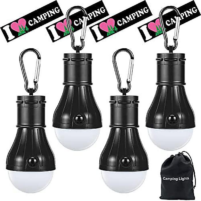 Campings Lantern Bulb LED Tent [4 Pack] Doukey夏休特別